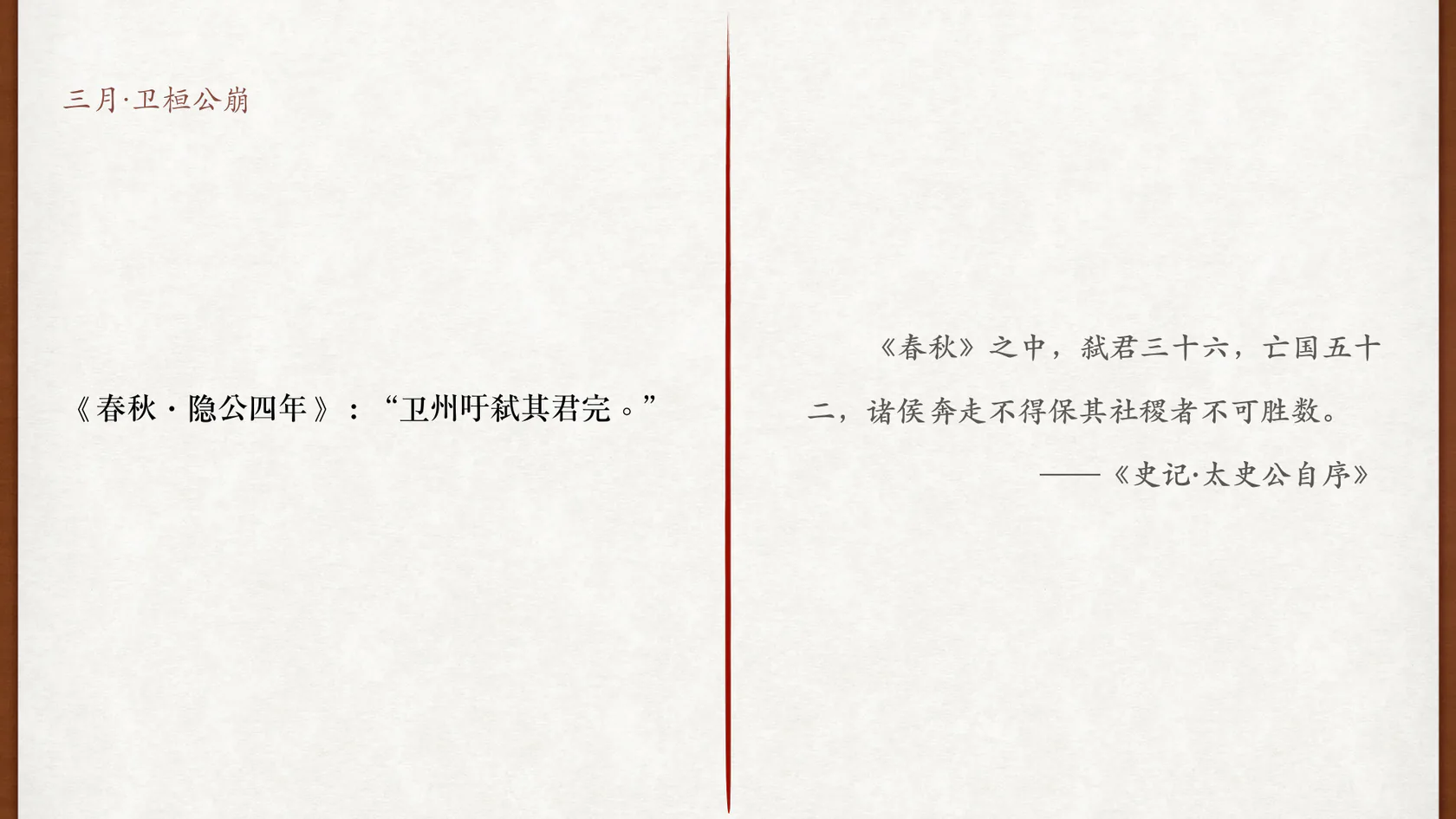 弑君三十六、亡国五十二与卫桓公之死