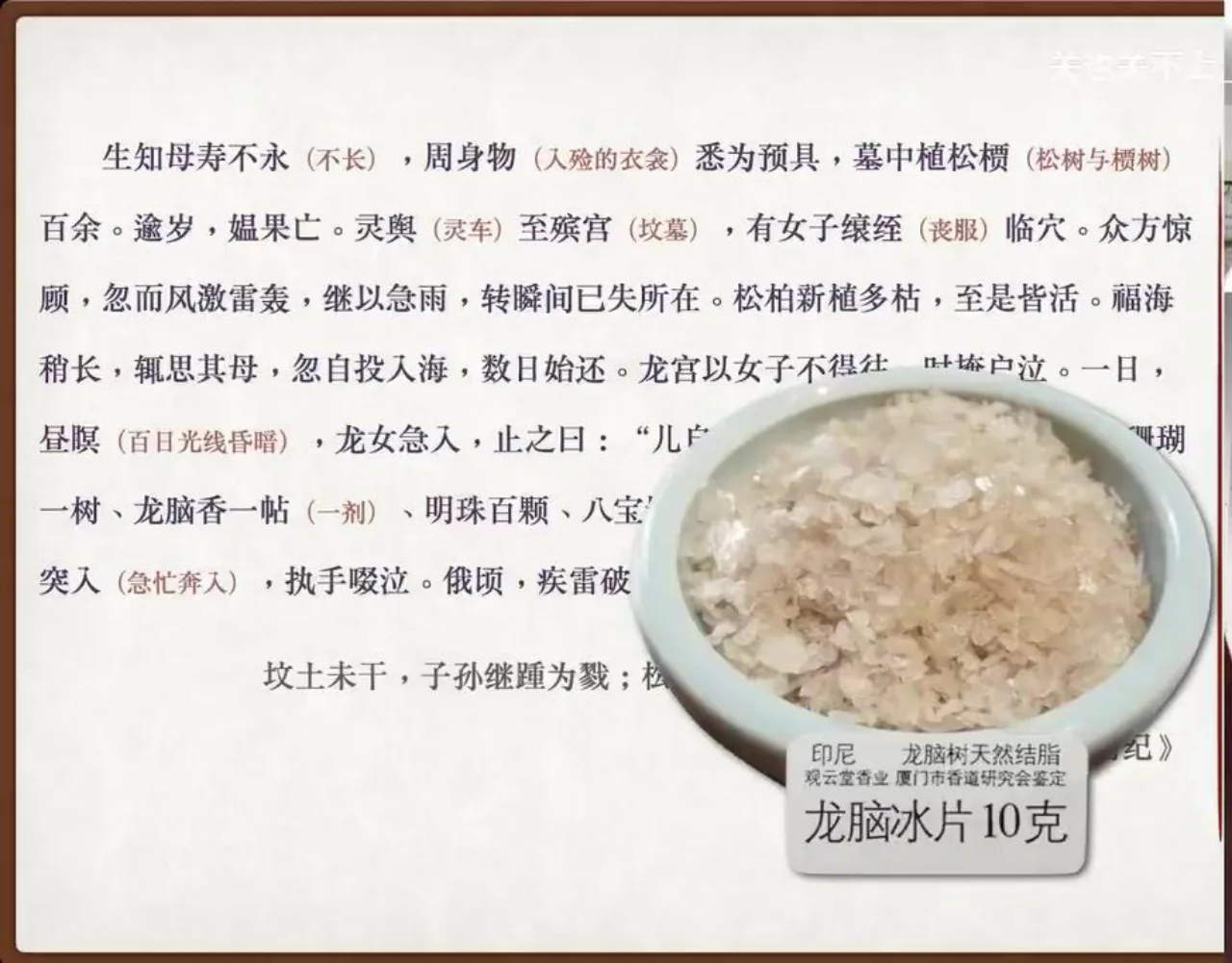 关也《罗刹海市》课件第87页：龙脑香