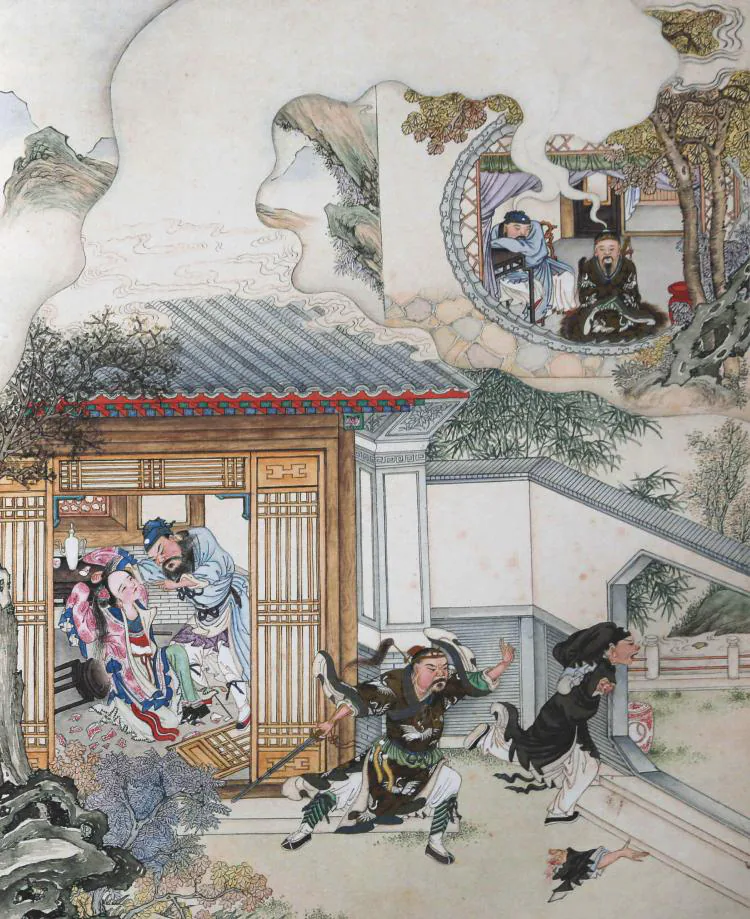 原课所附《成仙》插图：换脸与梦中惊变