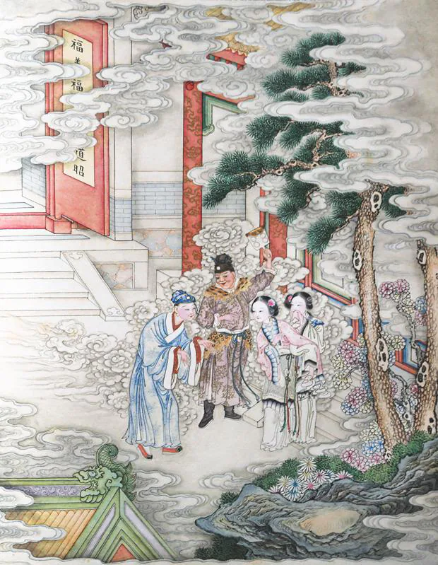 原课所附《连城》插图：阴司放行还阳