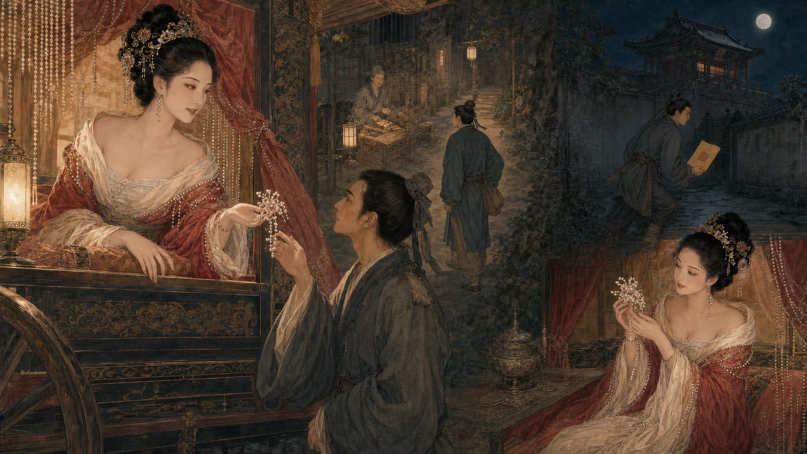 《神女》全篇总览:赠珠花、冤案、求印与珠花复归